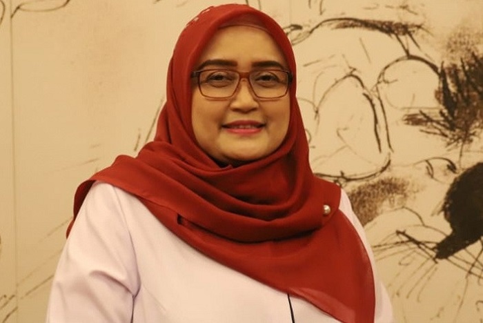 Direktur Jenderal Pembinaan Hubungan Industrial dan Jaminan Sosial Tenaga Kerja (PHI dan Jamsos), Indah Anggoro Putri. (Facebook.com @Kementerian Ketenagakerjaan Republik Indonesia)